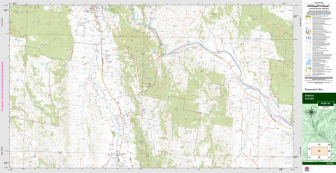 Dinoga 9038-3S Topographic Map 1:25k