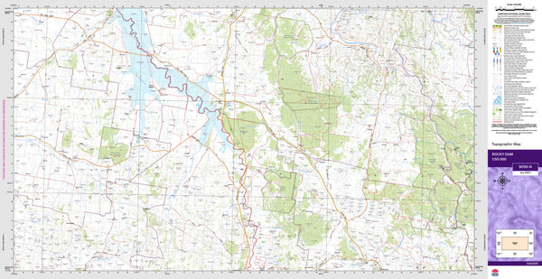 Rocky Dam 9039-N Topographic Map 1:50k