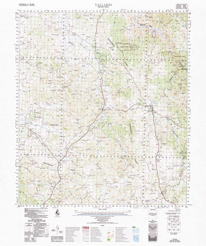 9039 Yallaroi 1:100k Topographic Map