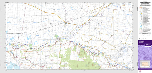 Yelarbon 9040-N Topographic Map 1:50k