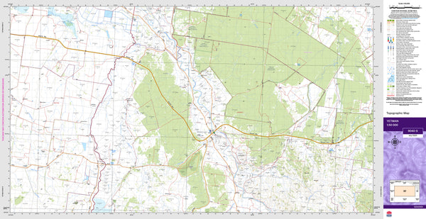 Yetman 9040-S Topographic Map 1:50k