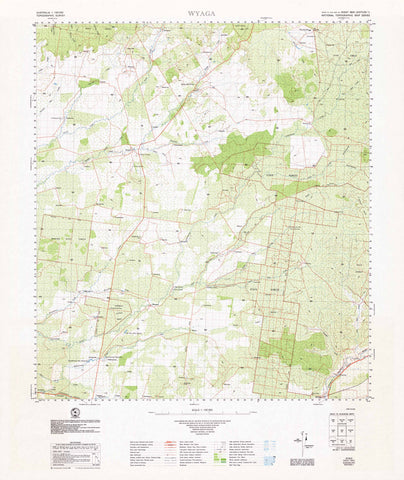 9041 Wyaga 1:100k Topographic Map