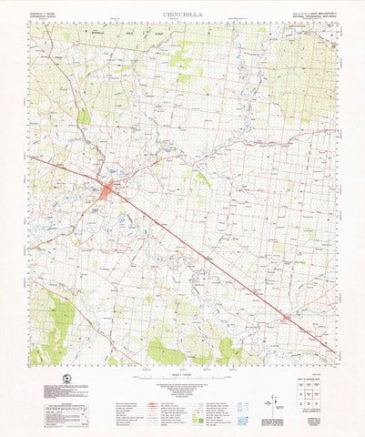 9044 Chinchilla 1:100k Topographic Map