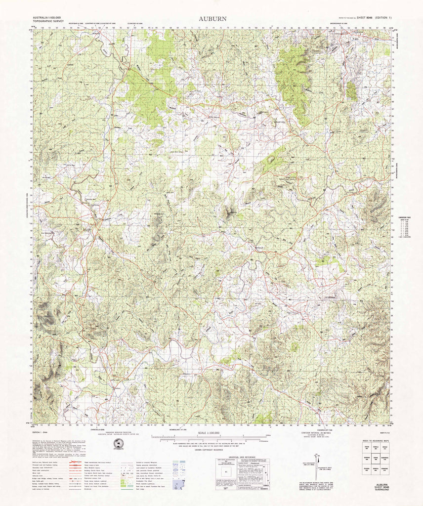 9046 Auburn 1:100k Topographic Map | Mapworld