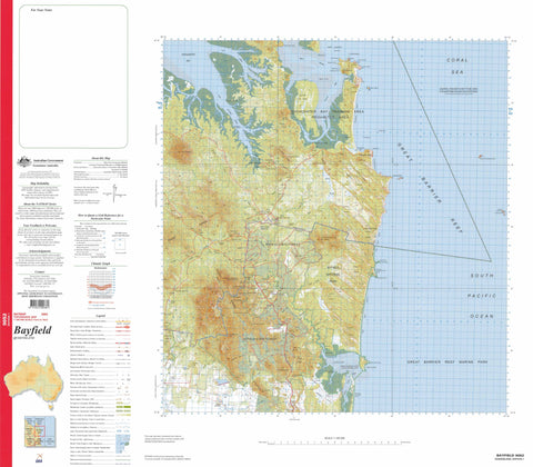 9052 Bayfield 1:100k Topographic Map
