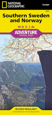 Southern Sweden & Norway Adventure Map by National Geographic