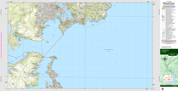 Broken Bay 9130-1N Topographic Map 1:25k