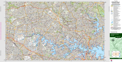 Parramatta River 9130-3N Topographic Map 1:25k
