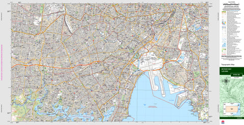 Botany Bay 9130-3S Topographic Map 1:25k
