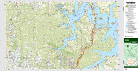 Cowan 9130-4N Topographic Map 1:25k