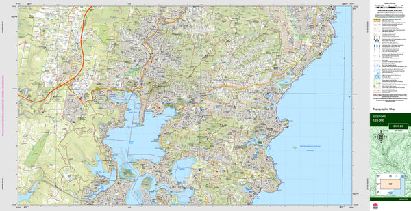 Gosford 9131-2S Topographic Map 1:25k