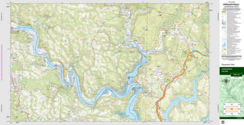Gunderman 9131-3S Topographic Map 1:25k