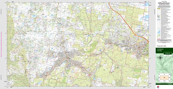 Cessnock 9132-2N Topographic Map 1:25k