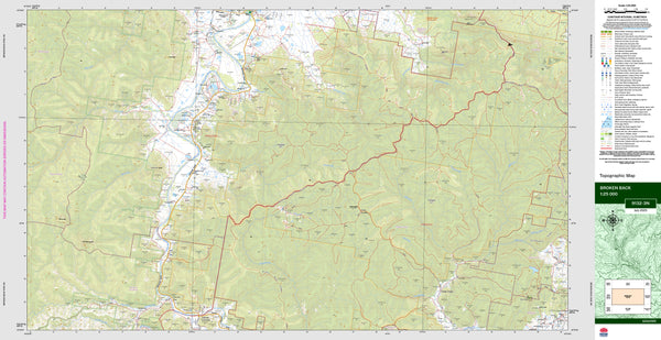Broken Back 9132-3N Topographic Map 1:25k