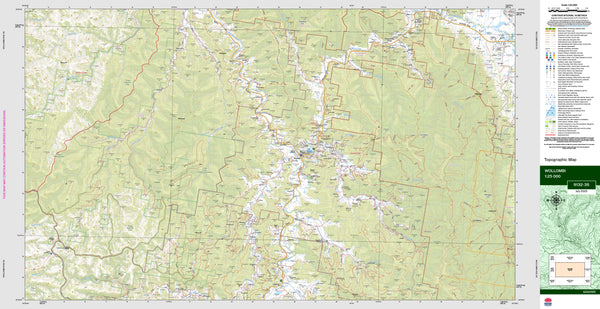 Wollombi 9132-3S Topographic Map 1:25k