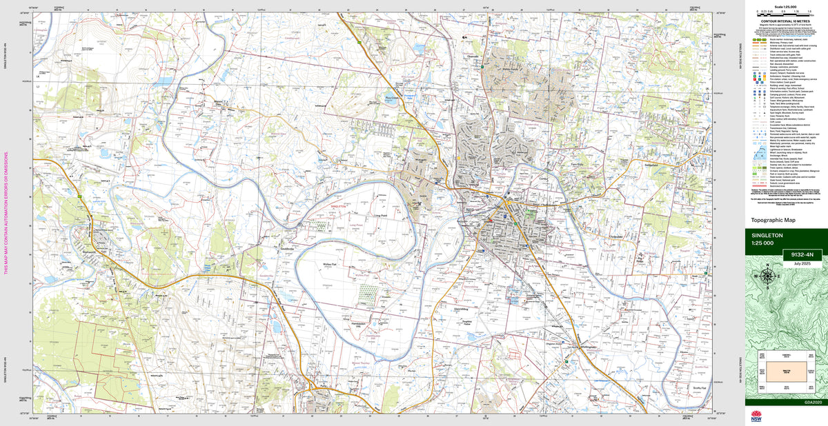 Singleton 9132-4N Topographic Map 1:25k | Mapworld