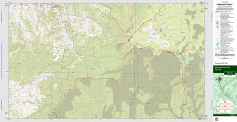 Barrington Tops 9133-1N Topographic Map 1:25k