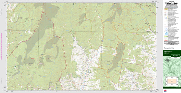 Carrabolla 9133-1S Topographic Map 1:25k