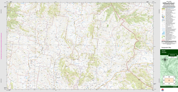 Ingar 9133-2S Topographic Map 1:25k