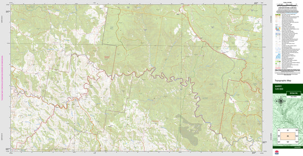 Barry 9134-1N Topographic Map 1:25k