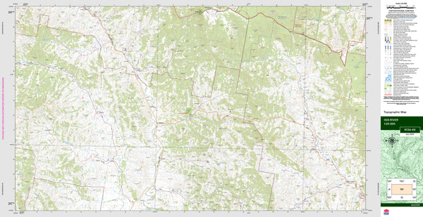 Isis River 9134-4S Topographic Map 1:25k