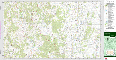 Weabonga 9135-1S Topographic Map 1:25k