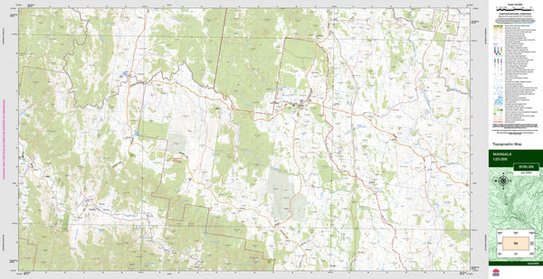 Niangala 9135-2N Topographic Map 1:25k