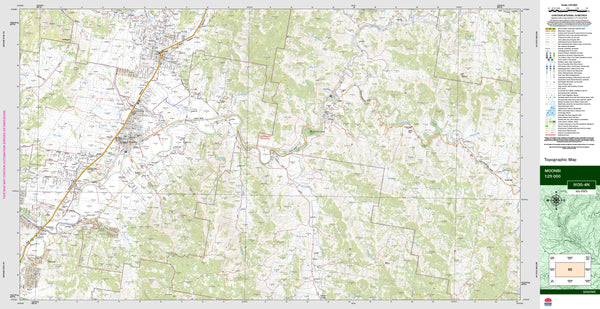Moonbi 9135-4N Topographic Map 1:25k