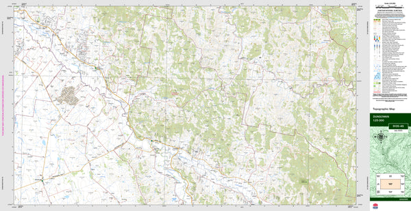 Dungowan 9135-4S Topographic Map 1:25k