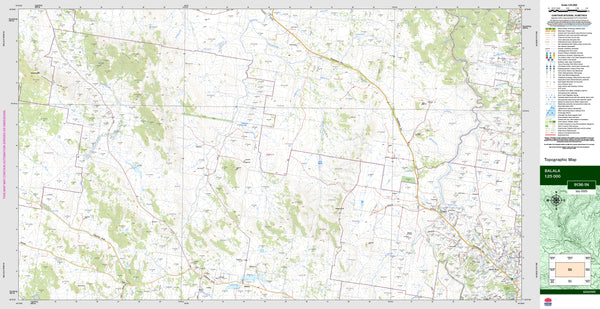 Balala 9136-1N Topographic Map 1:25k