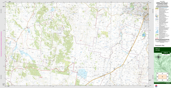Uralla 9136-1S Topographic Map 1:25k