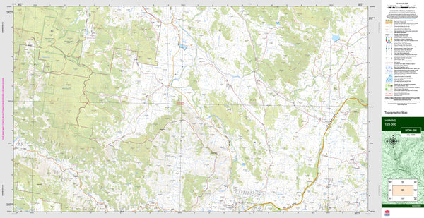 Haning 9136-3N Topographic Map 1:25k