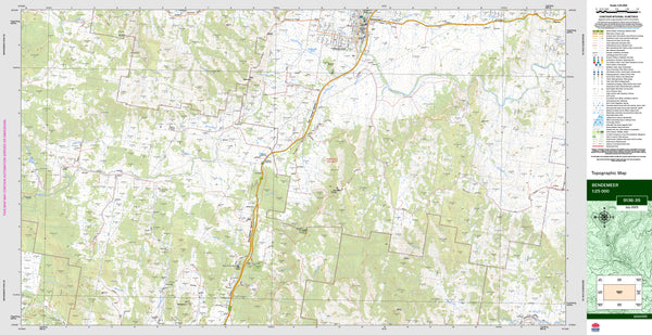 Bendemeer 9136-3S Topographic Map 1:25k