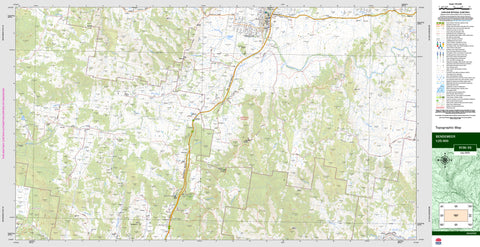 Bendemeer 9136-3S Topographic Map 1:25k