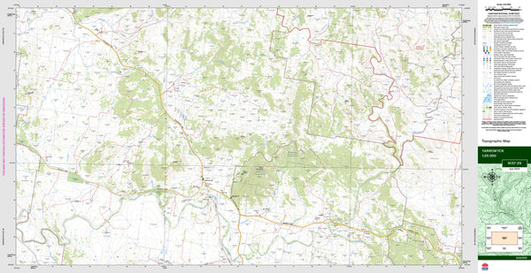 Yarrowyck 9137-2S Topographic Map 1:25k