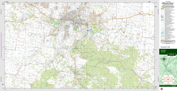 Inverell 9138-3N Topographic Map 1:25k