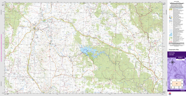 Ashford 9139-S Topographic Map 1:50k