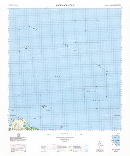 Buy 9151 Cape Capricorn 1:100k Topographic Map