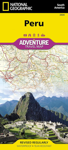 Peru National Geographic Folded Map