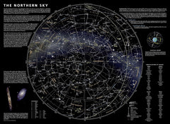 Night Sky - Northern Hemisphere Folded Map