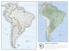 South America and Antarctica Folded Map — additional product image