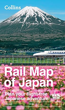 Japan Rail Map by Collins