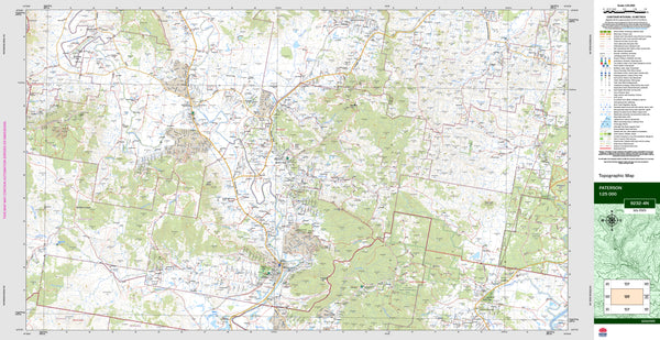 Paterson 9232-4N Topographic Map 1:25k
