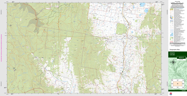Craven 9233-1S Topographic Map 1:25k