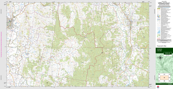 Dungog 9233-2S Topographic Map 1:25k