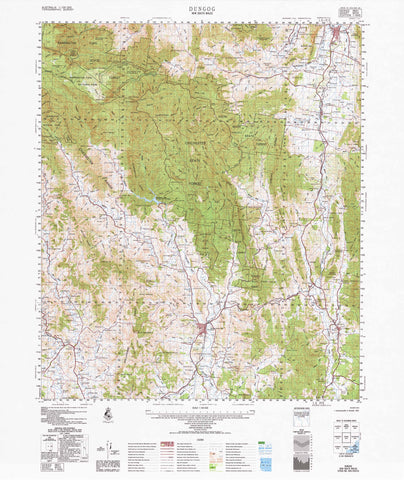 9233 Dungog 1:100k Topographic Map