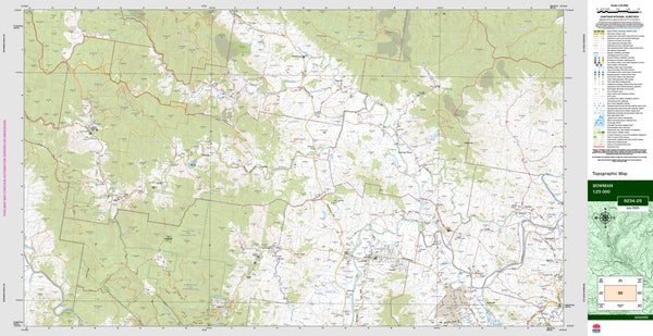 Bowman 9234-2S Topographic Map 1:25k