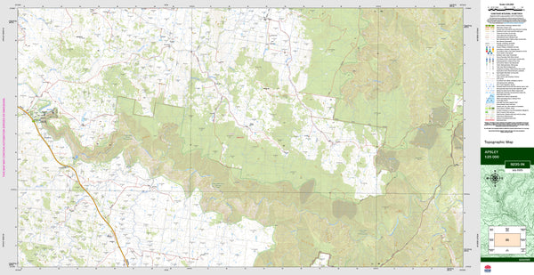 Apsley 9235-1N Topographic Map 1:25k