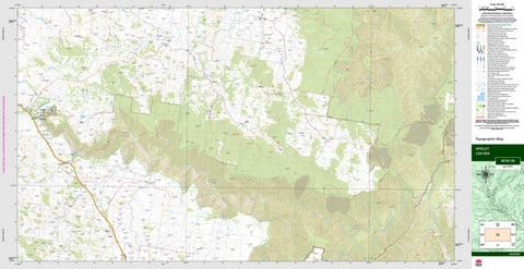 Apsley 9235-1N Topographic Map 1:25k
