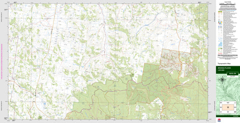 Branga Plains 9235-3N Topographic Map 1:25k